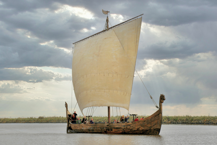 Rassemblement de bateaux vikings pour le millénaire de Guillaume le Conquérant