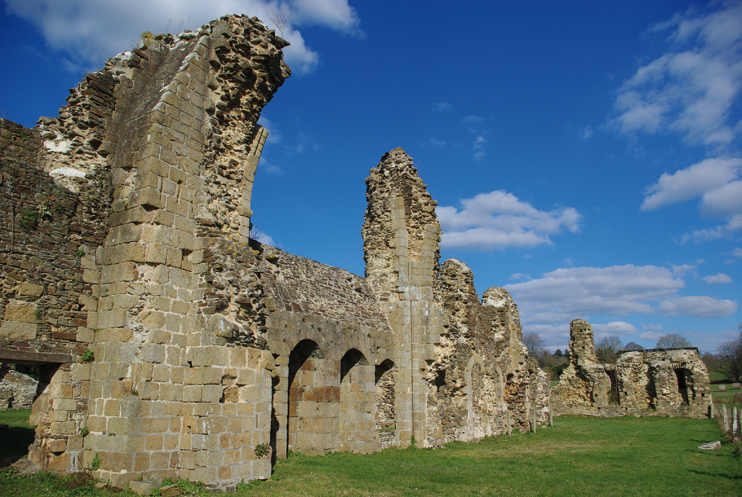 Vestiges de l’abbaye de Savigny, qui fut au XIIe siècle le siège d’un ordre puissant. (© Stéphane William Gondoin)