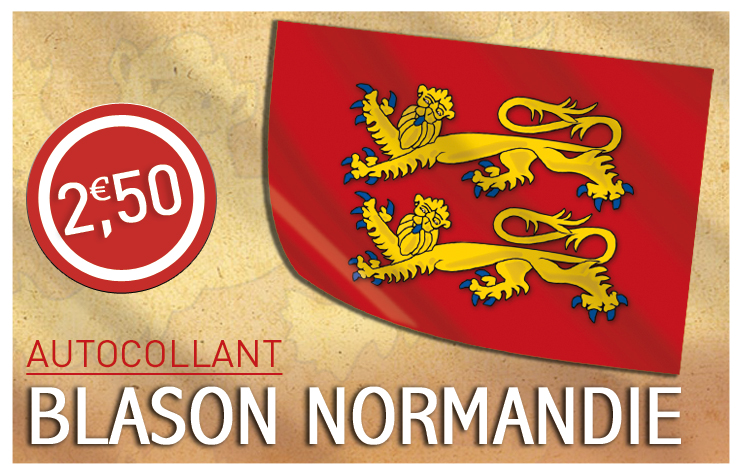 Autocollant sticker vinyl voiture moto adhesif carte drapeau normandie  normand